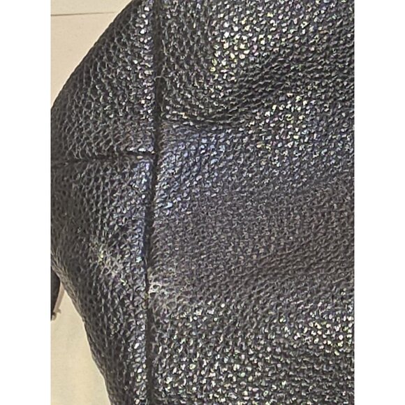 KENNETH COLE Reaction Medium Black Leather Shoulder Hobo Tote Satchel Purse Bag - Picture 13 of 16